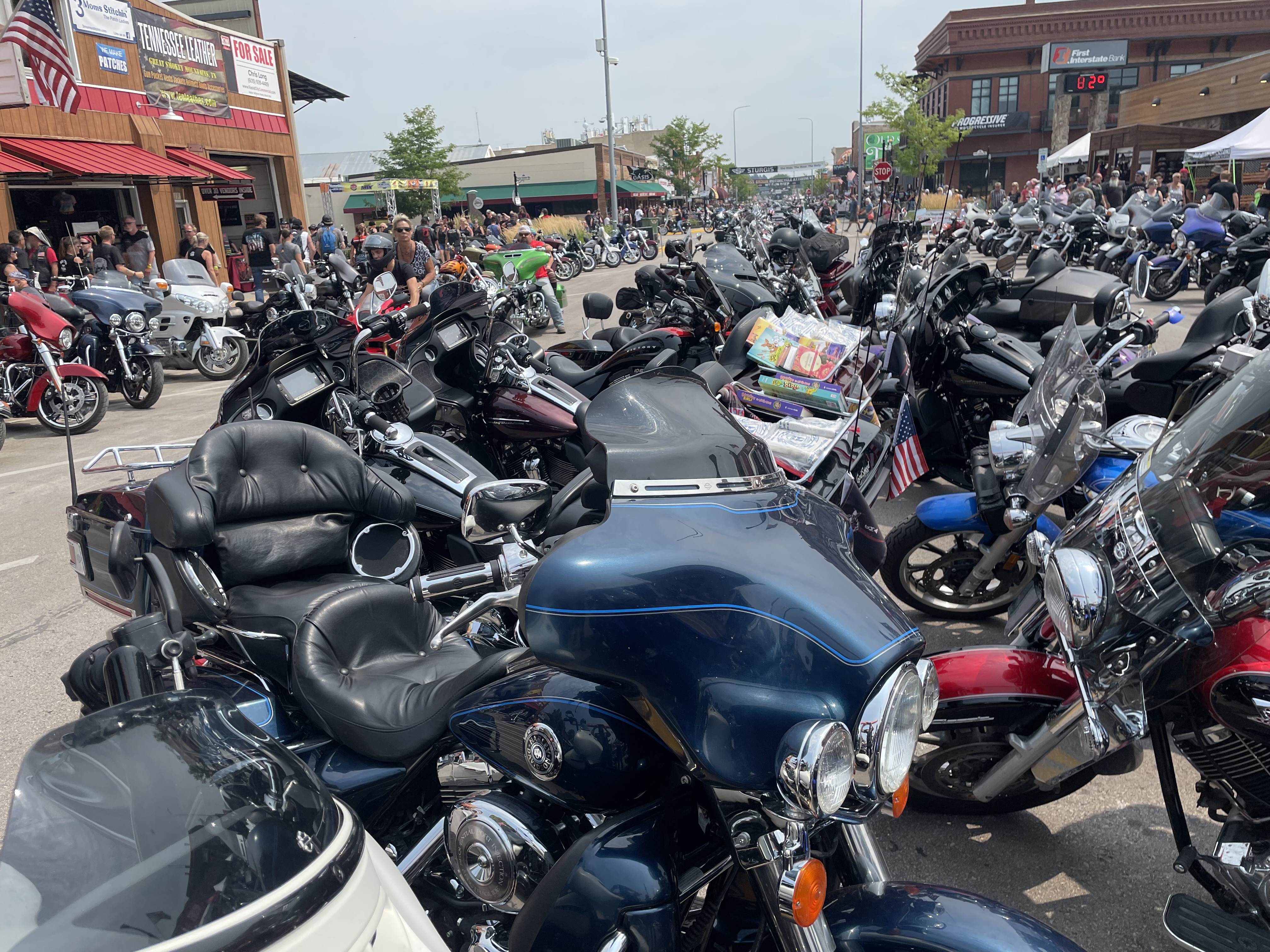 Downtown Sturgis, SD during Rally